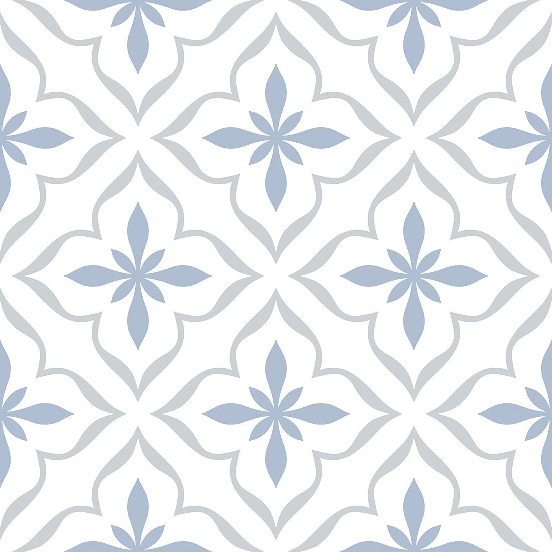 Twilight Blue Matt 20x20cm Patterned Ceramic Wall & Floor Tiles - TILES Paradise