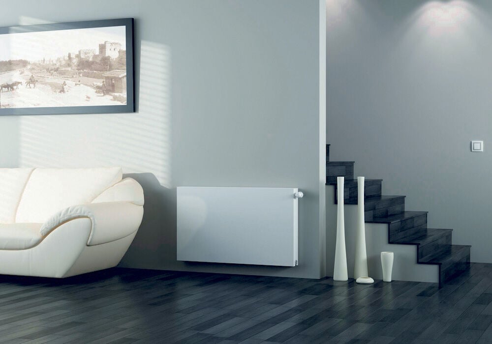 Type 11 Flat Panel Radiator – Single Panel Single Convector, White