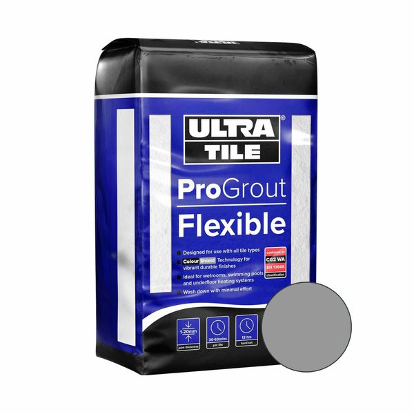Ultra Tile Fix ProGrout Flexible 3KG - Grey