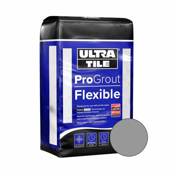 Ultra Tile Fix ProGrout Flexible 3KG - Grey - TILES Paradise