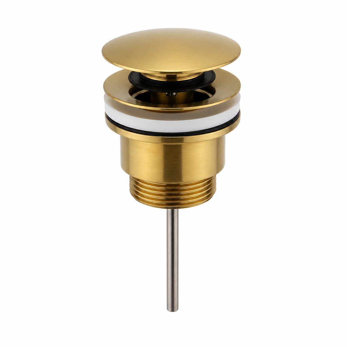 Universal Click Clack Basin Waste – Brushed Brass