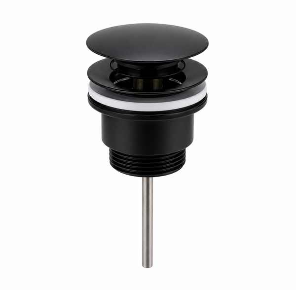 Universal Click Clack Basin Waste – Matt Black