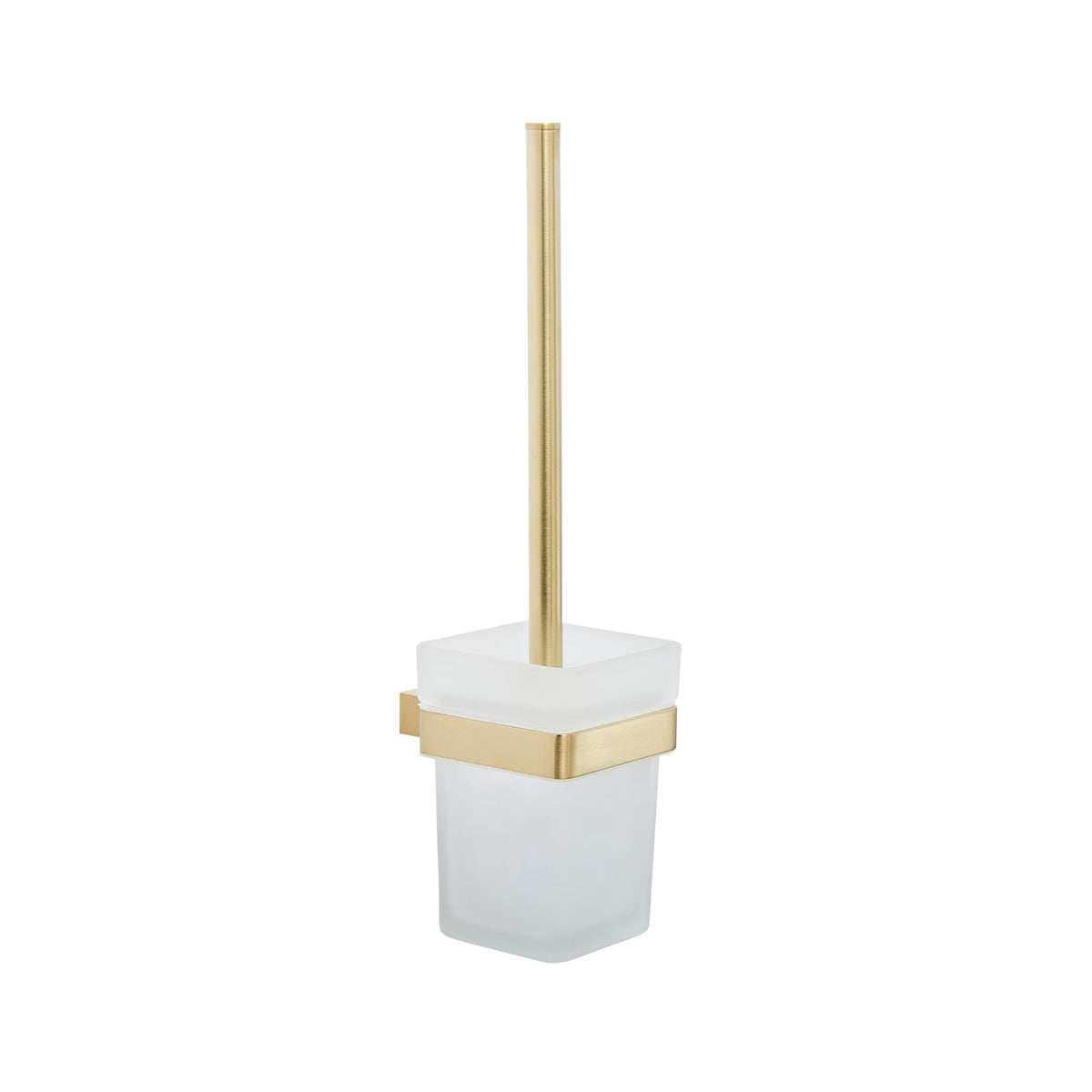 Velluto Brushed Brass Toilet Brush & Holder