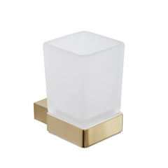 Velluto Brushed Brass Tumbler Holder