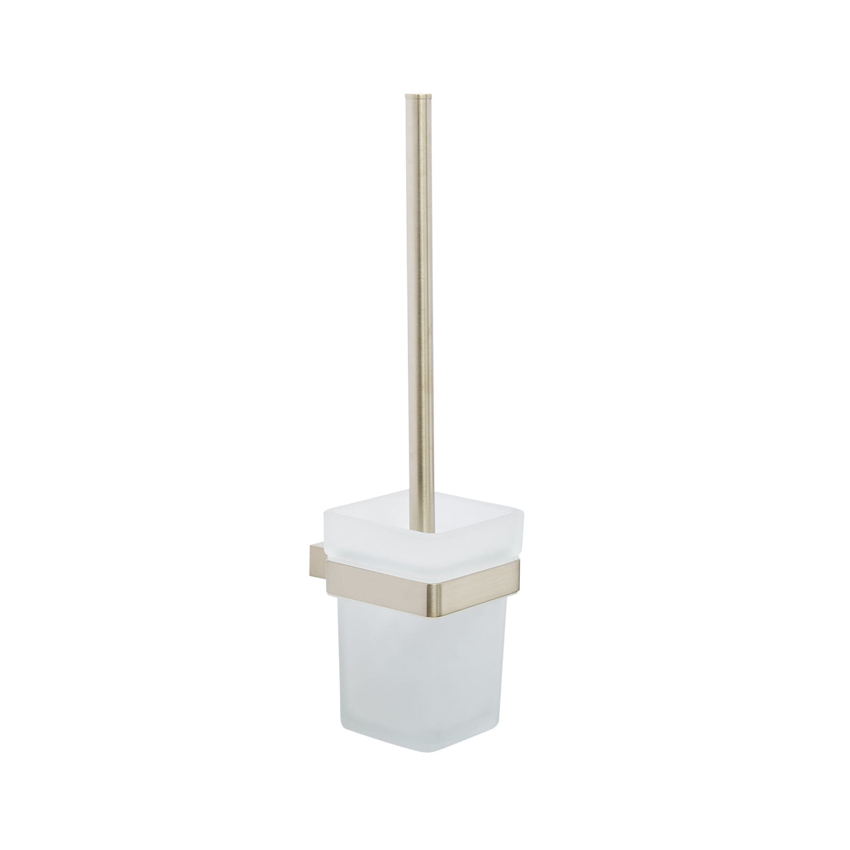 Velluto Brushed Nickel Toilet Brush & Holder
