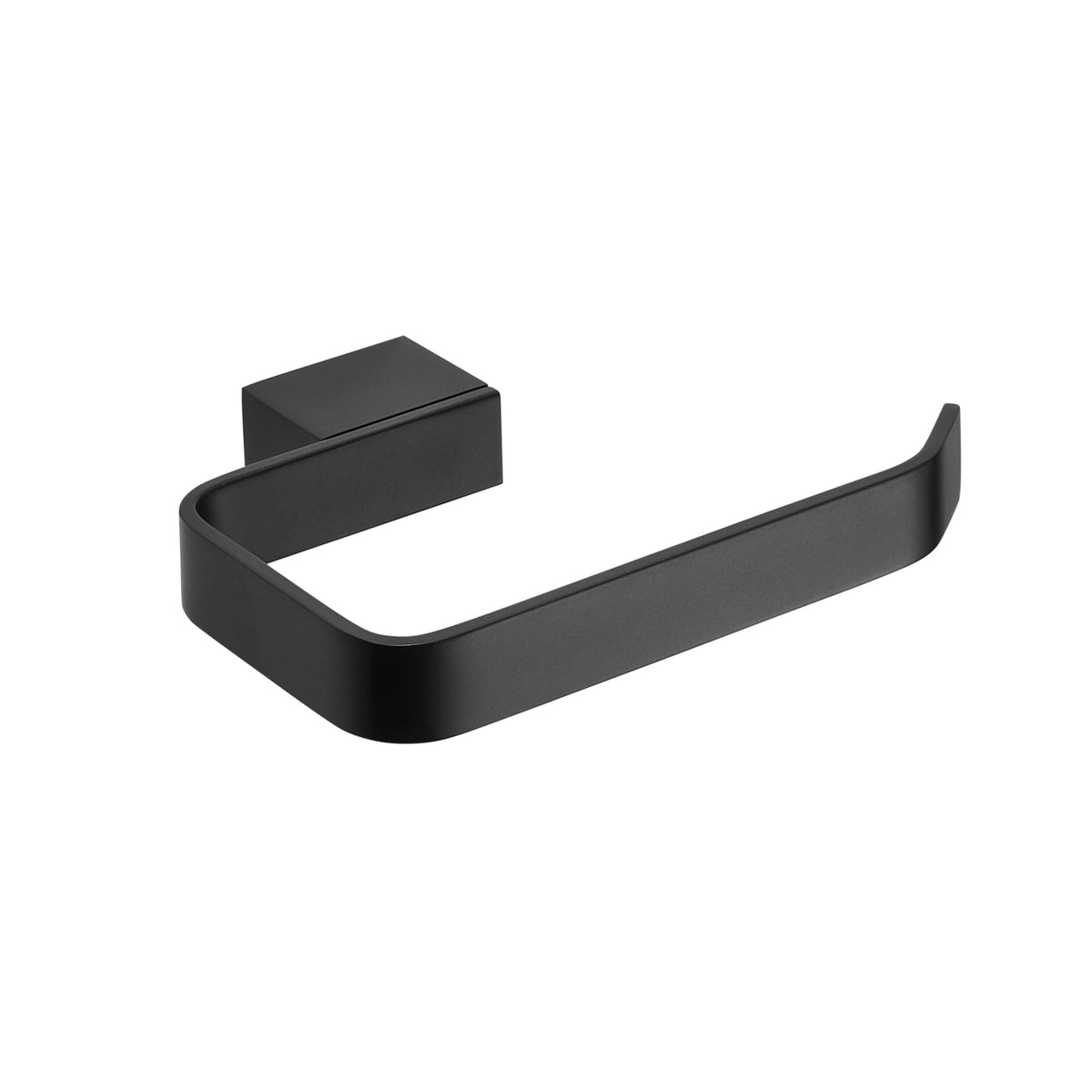 Velluto Matt Black Toilet Roll Holder
