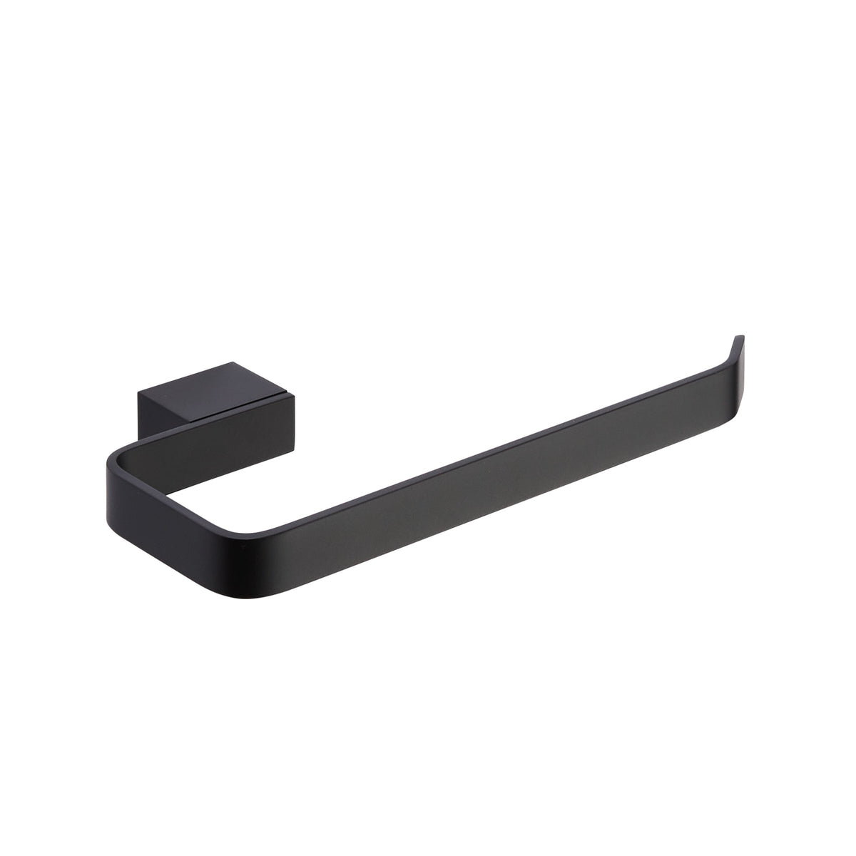 Velluto Matt Black Towel Ring