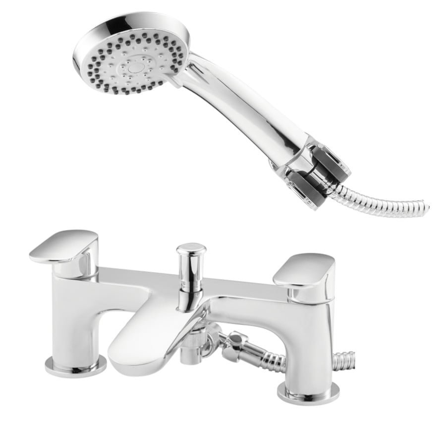 Verra Chrome Round Bath Shower Mixer Tap