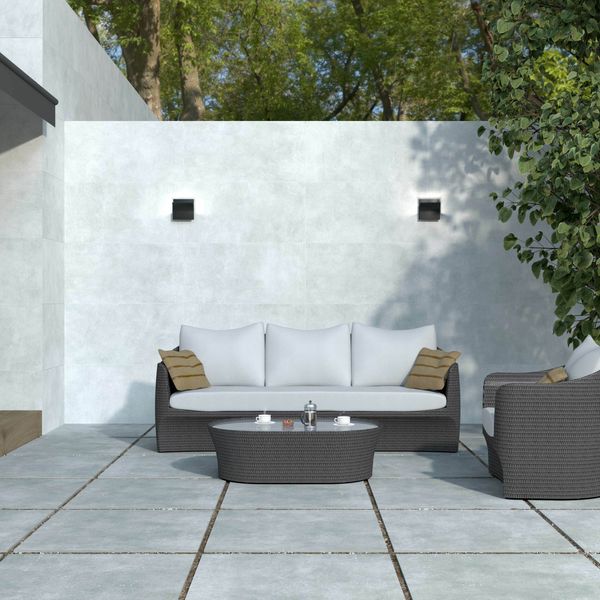 Vita Grey Matt Porcelain 90x90cm Wall & Floor Tile