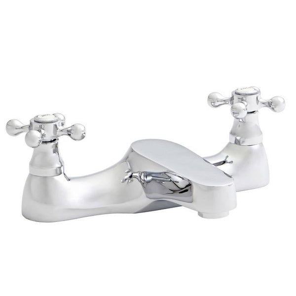 Vittora Chrome Traditional Crosshead Bath Filler Tap
