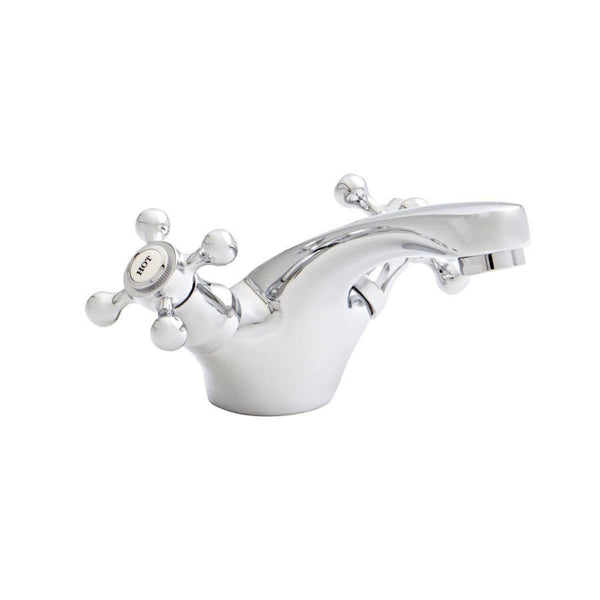 Vittora Chrome Traditional Crosshead Mono Basin Mixer Tap