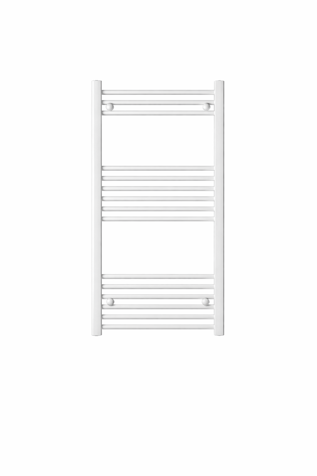 White Straight Ladder Heated Towel Rail – 22mm Bars
