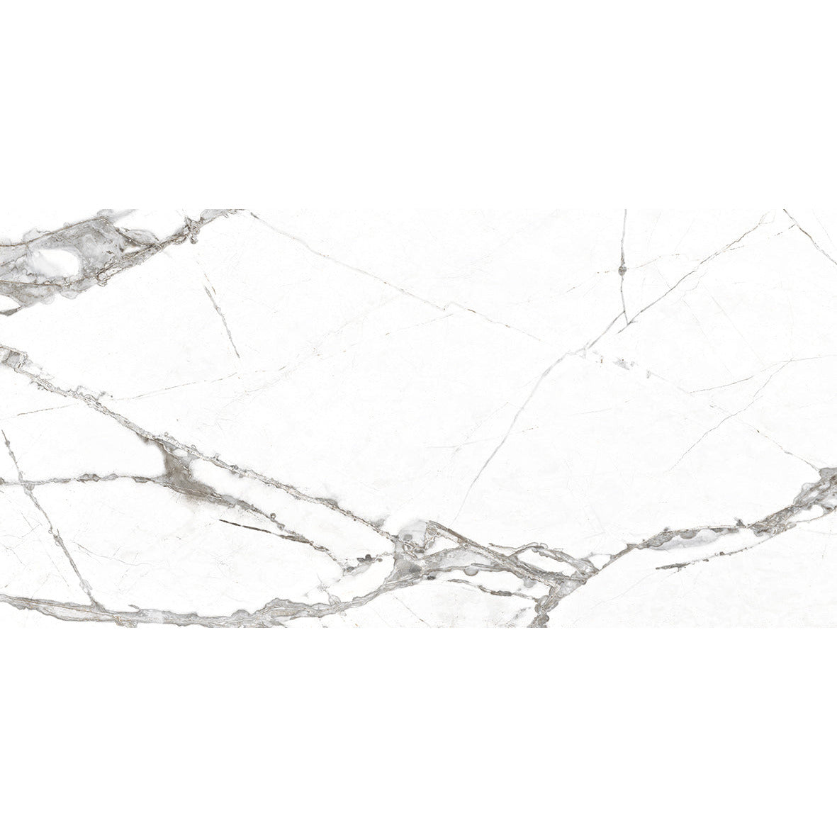 Alexandrite Carrara White Marble Effect Polished Porcelain 30x60cm Kitchen Bathroom Wall and Floor Tile