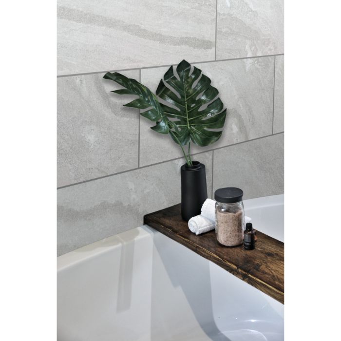 Moonstone Grey Gloss Porcelain 30X60cm Bathroom Kitchen Wall Floor Tile