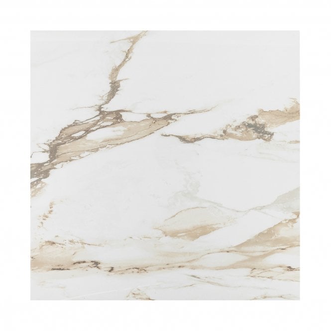 Power Gold Polished 60x60cm Marble Effect Tiles Kitchen Bathroom Floor and Wall