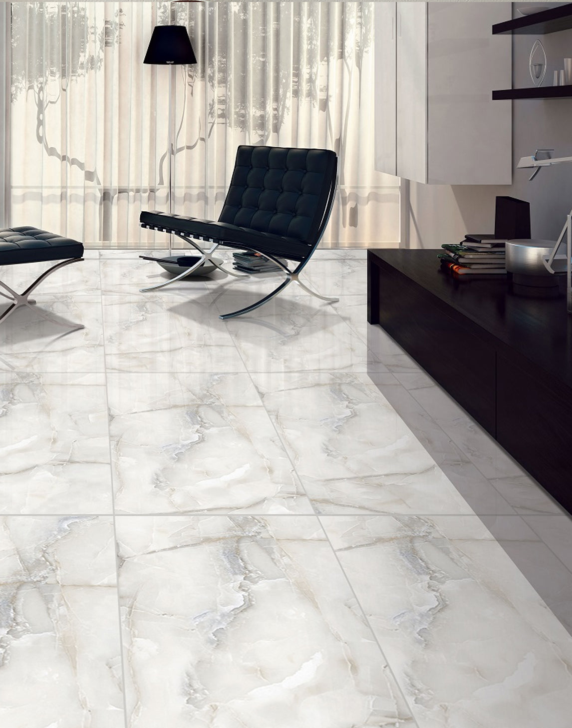 Aquarius Onyx Polished Porcelain 60x120cm Wall and Floor Tile