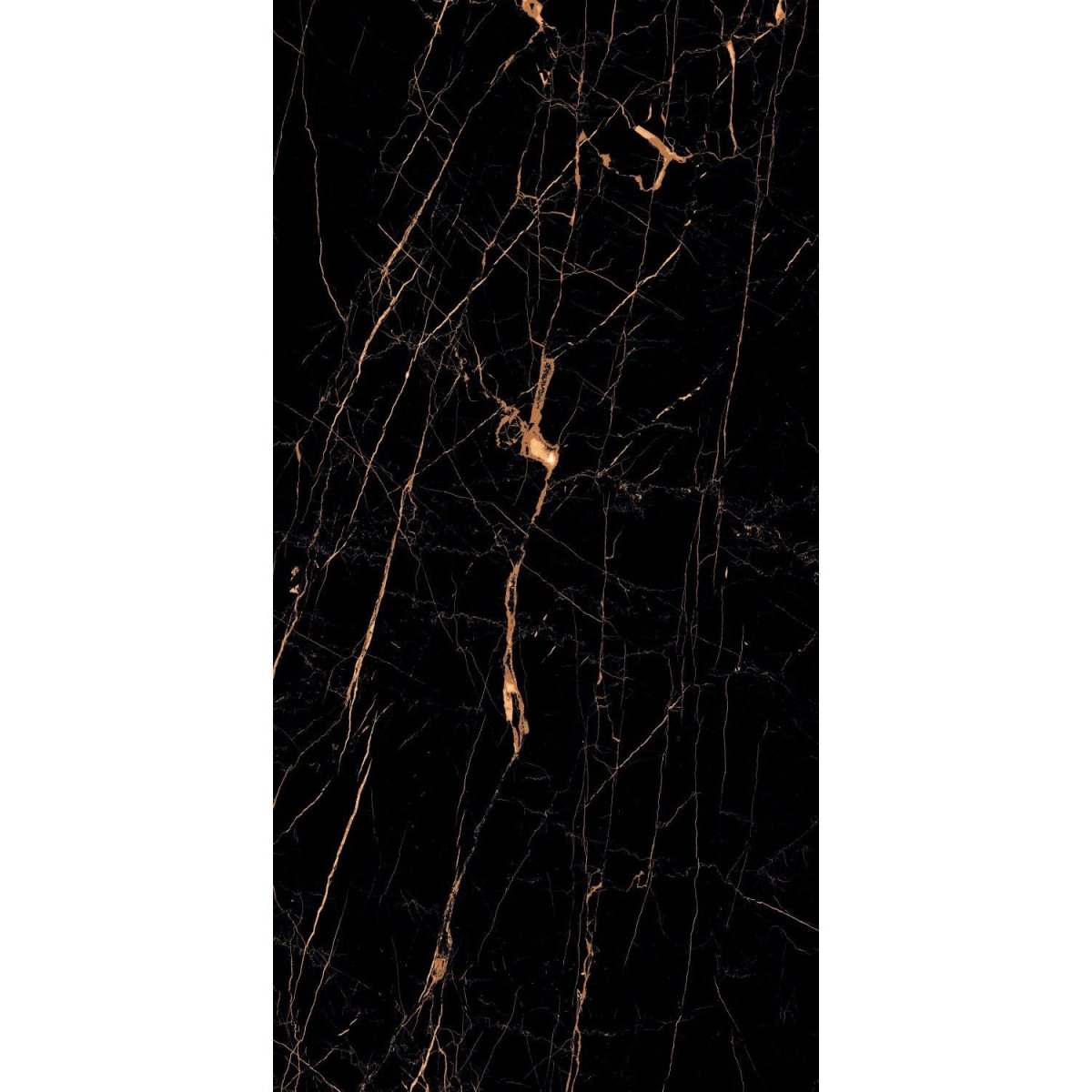 Luxurious Rich Black & Gold High Gloss Porcelain Tiles – 60x120cm for Kitchens & Bathrooms - TILES Paradise