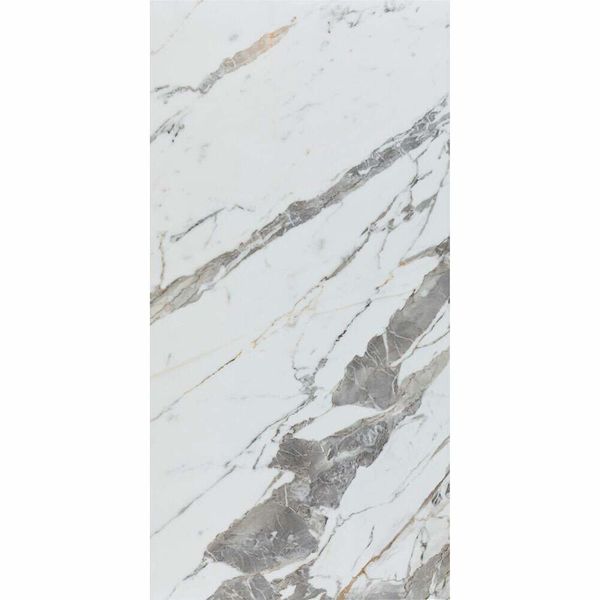 Borari Gold Marble Effect 60x120cm Polished Porcelain Wall and Floor Tile