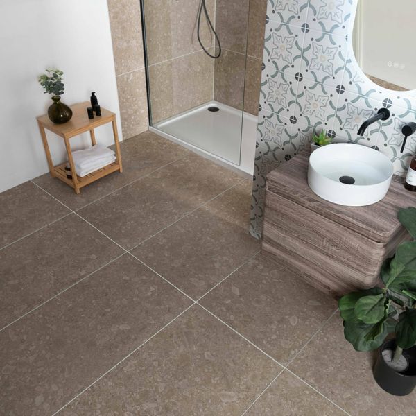 Manhattan Beige Terrazzo Matt Anti-Slip 60x120cm Porcelain Wall & Floor Tiles